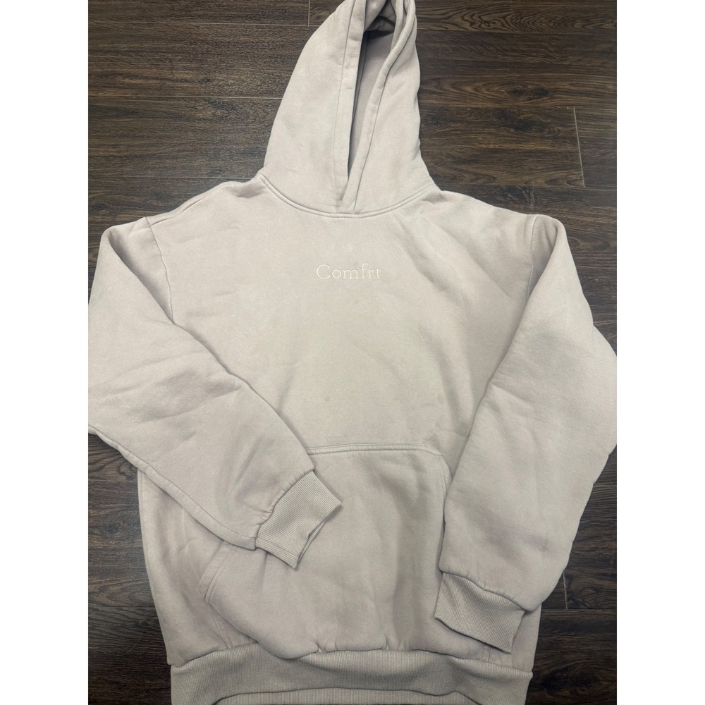 Comfrt Signature Unisex Weighted Hoodie |‎ Stone Brown | Size Small